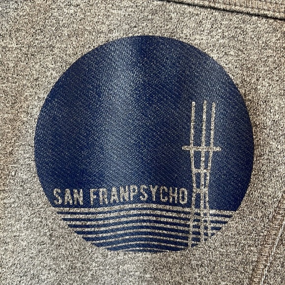 San Franpsycho Lightweight Zip up Sweatshirt- Large - Picture 3 of 5